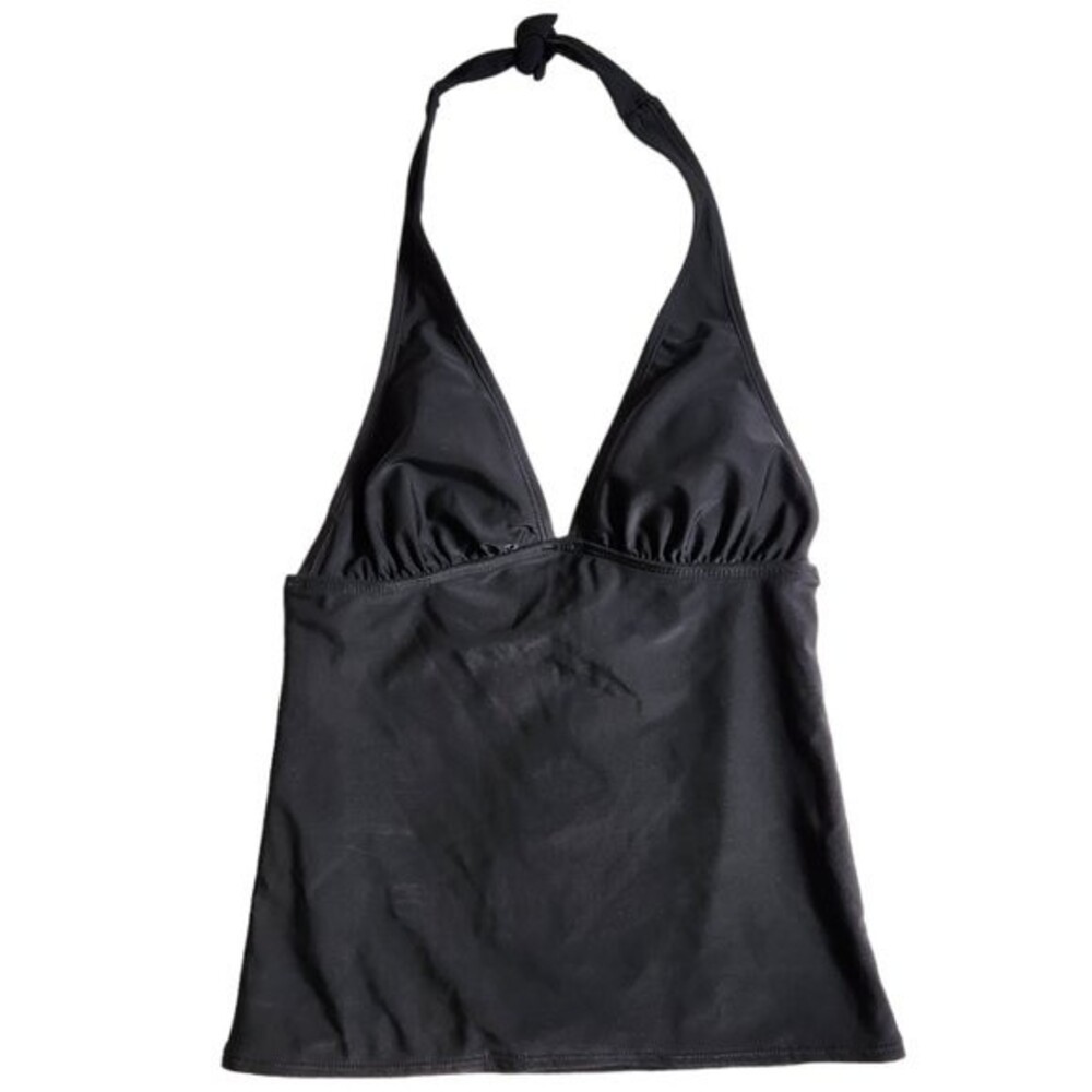 Old Navy Bas Tankini black v neck bathing suit swim suit top sz XS